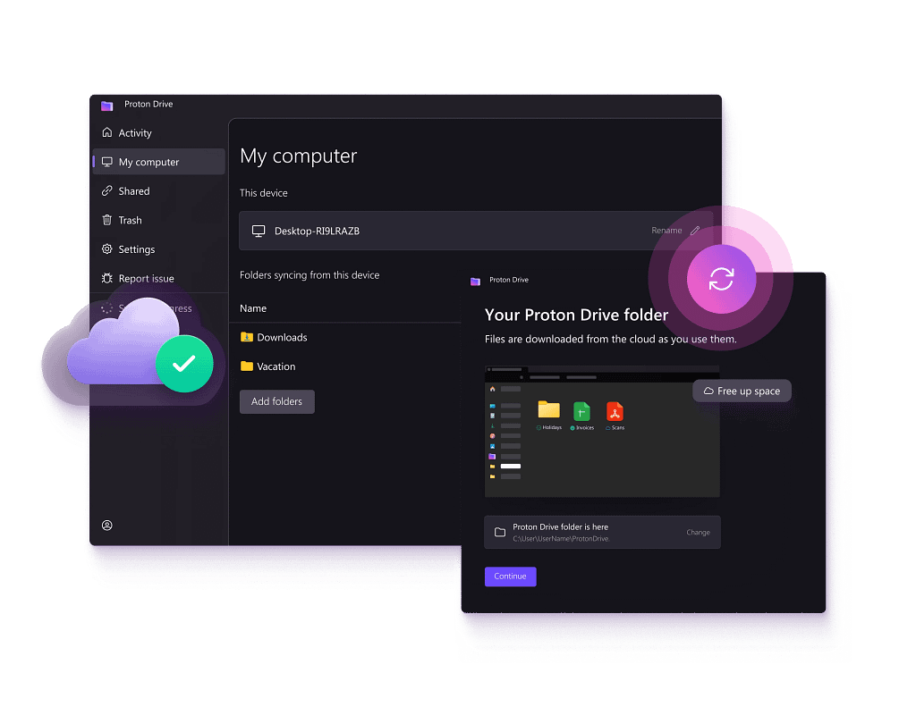 Best Cloud alternatives: Proton Drive