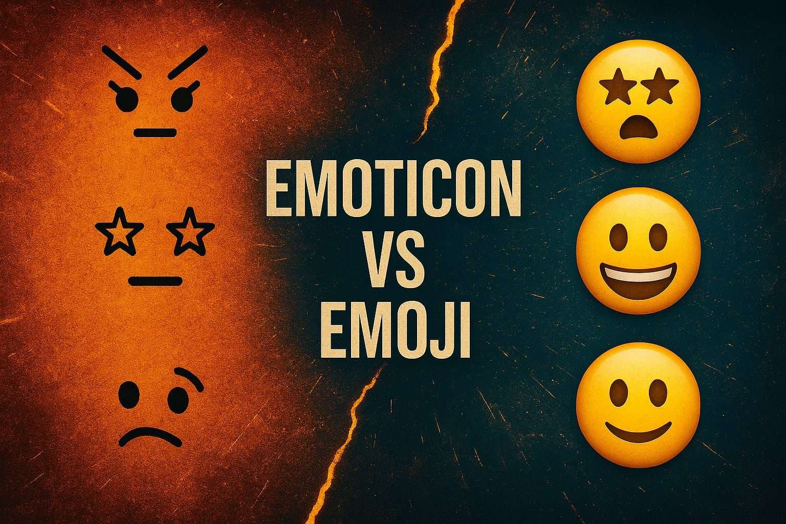 emoticon vs emoji