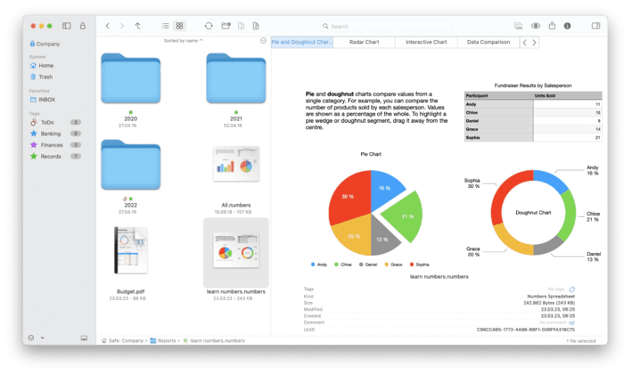 Work on your folders while keeping them encrypted.
