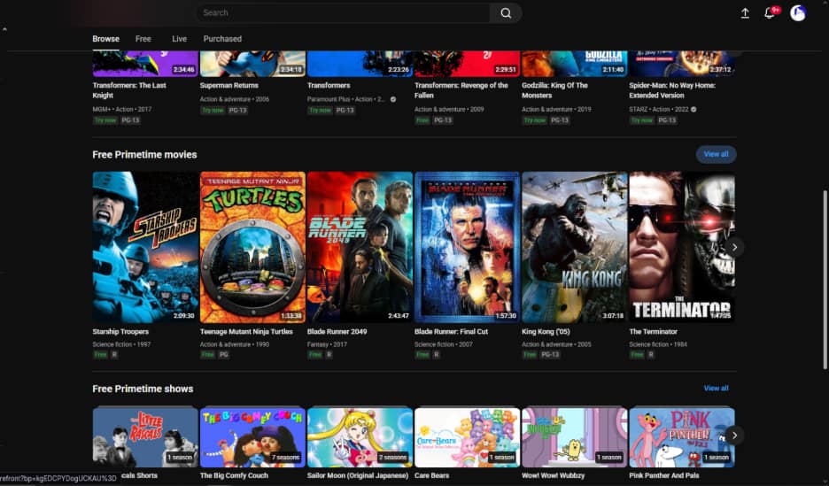 Youtube screenshot