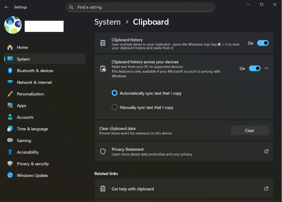Syncing will let you copy paste between devices.