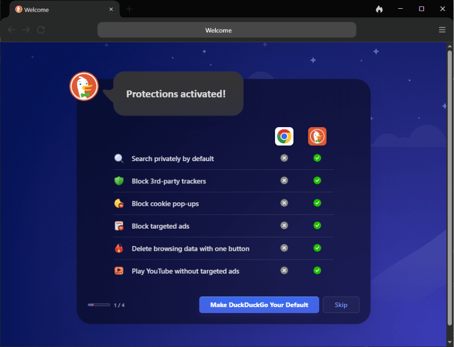 The various protections built into the browser.